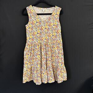 Toad & Co Marley Sleeveless Dress Tiered Floral Print Women's Small Pockets Boho